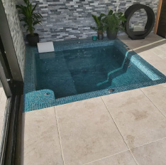 Sandstone patio in Barry